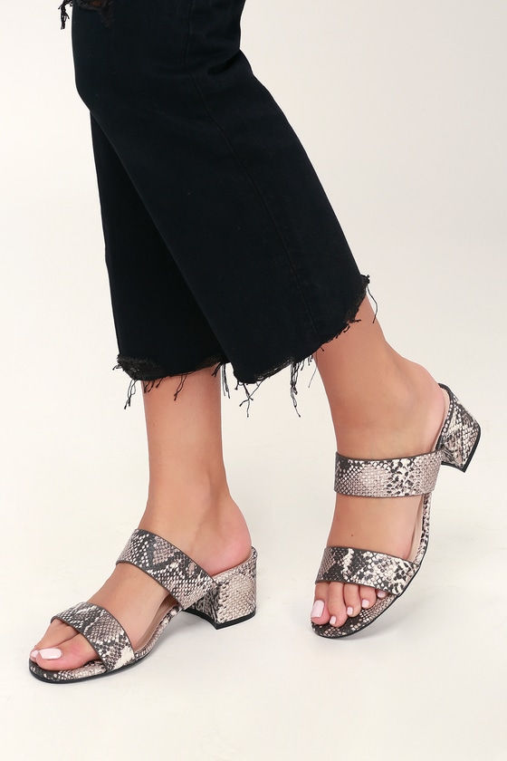 Details about / JaggarEssential Snake-Print SandalsMulti